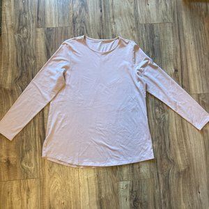 Pure Jill Pima Stretch Shirttail Tee